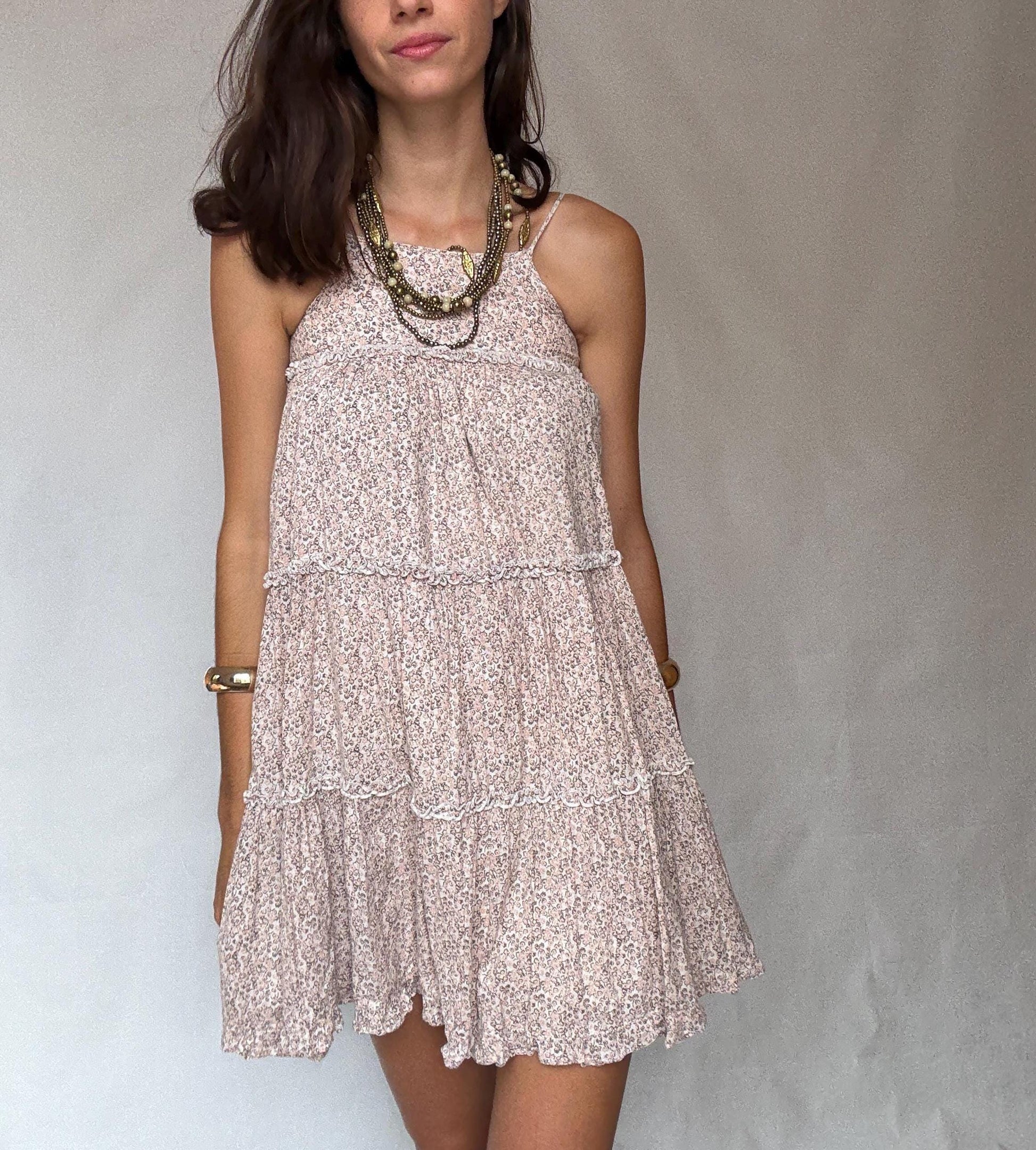 Pomp de Lux cotton floral sundress – EU 134/140 girl’s size or XXS - XS, fully lined flower print summer dress