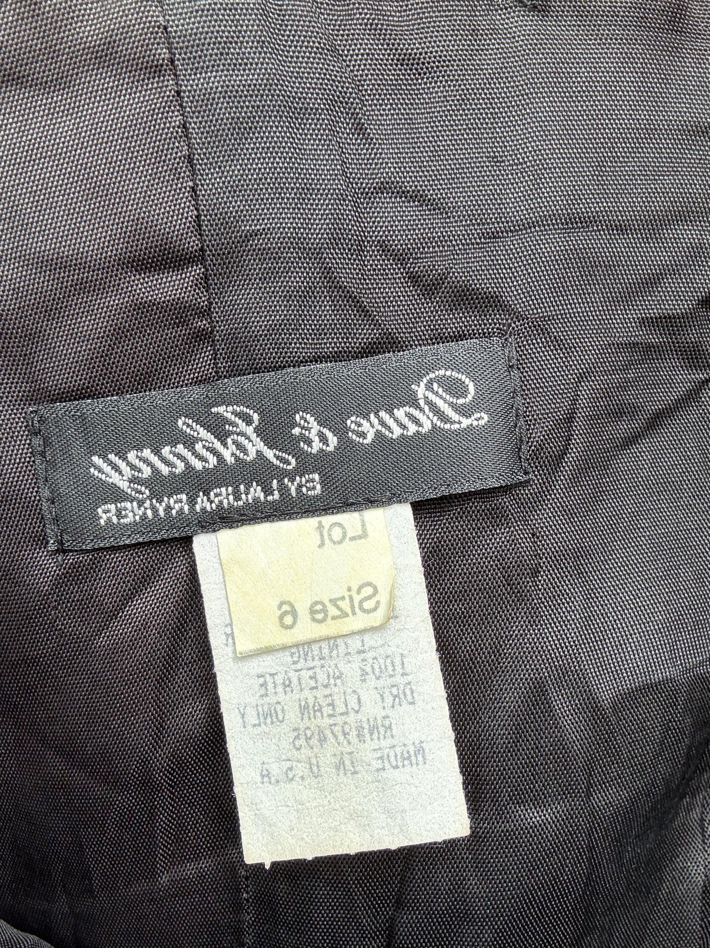 Vintage Dave & Johnny by Laura Ryner black and white slip dress – Luxury short evening dress, cute mini outfit, size 6 - S, made in USA