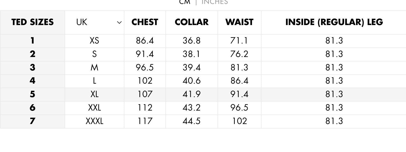 Ted Baker London men’s patterned button-up shirt – size 5 - XL, White and blue floral print oxford shirt, Luxury British designer fashion