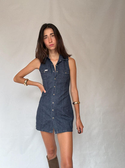 Pepe Jeans Denim Mini Dress - Sleeveless Cotton — additional view 5