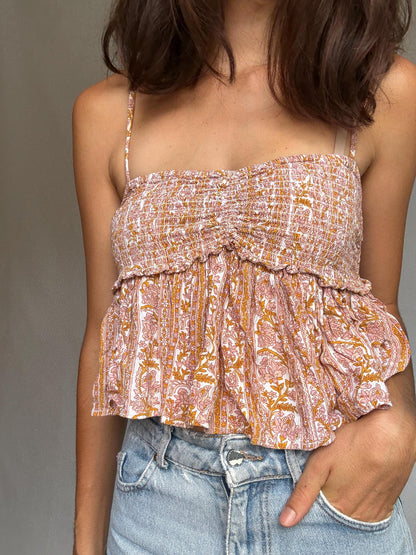 Boho Peplum Crop Top For Women — additional view 7
