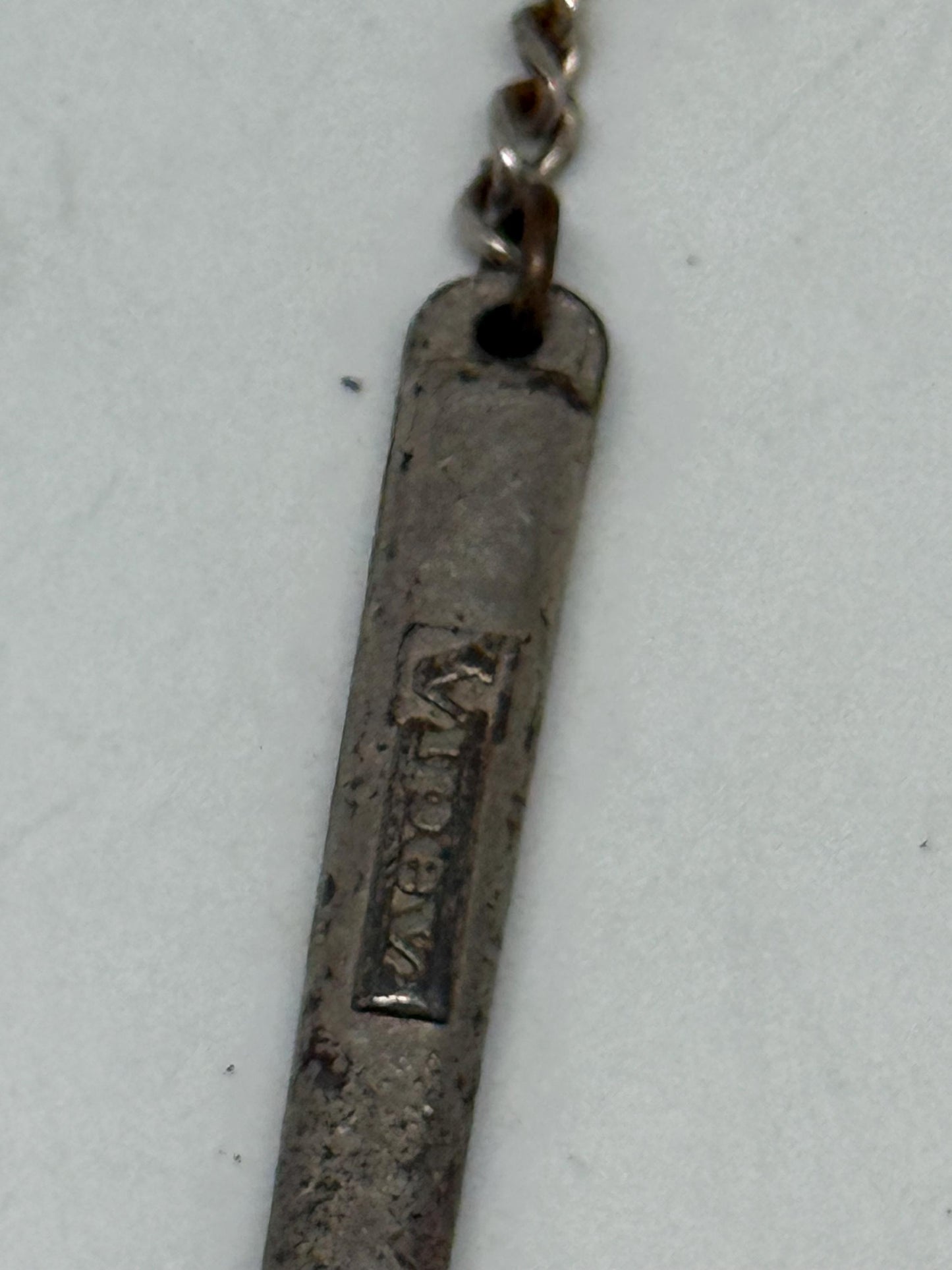 Vintage metal hammer keychain, novelty design, unique charm, slightly worn finish, casual, streetwear accessory, one size