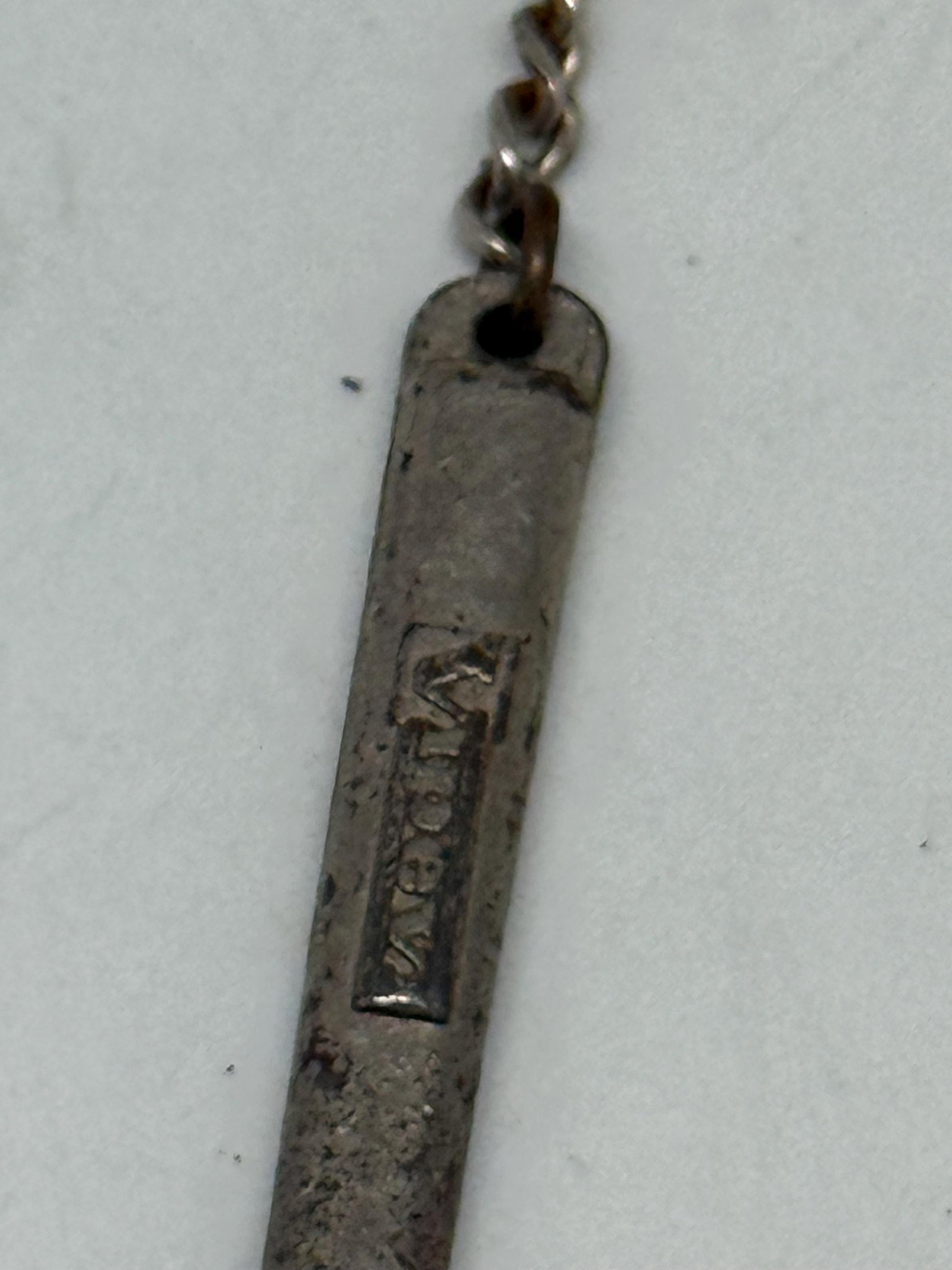Vintage metal hammer keychain, novelty design, unique charm, slightly worn finish, casual, streetwear accessory, one size