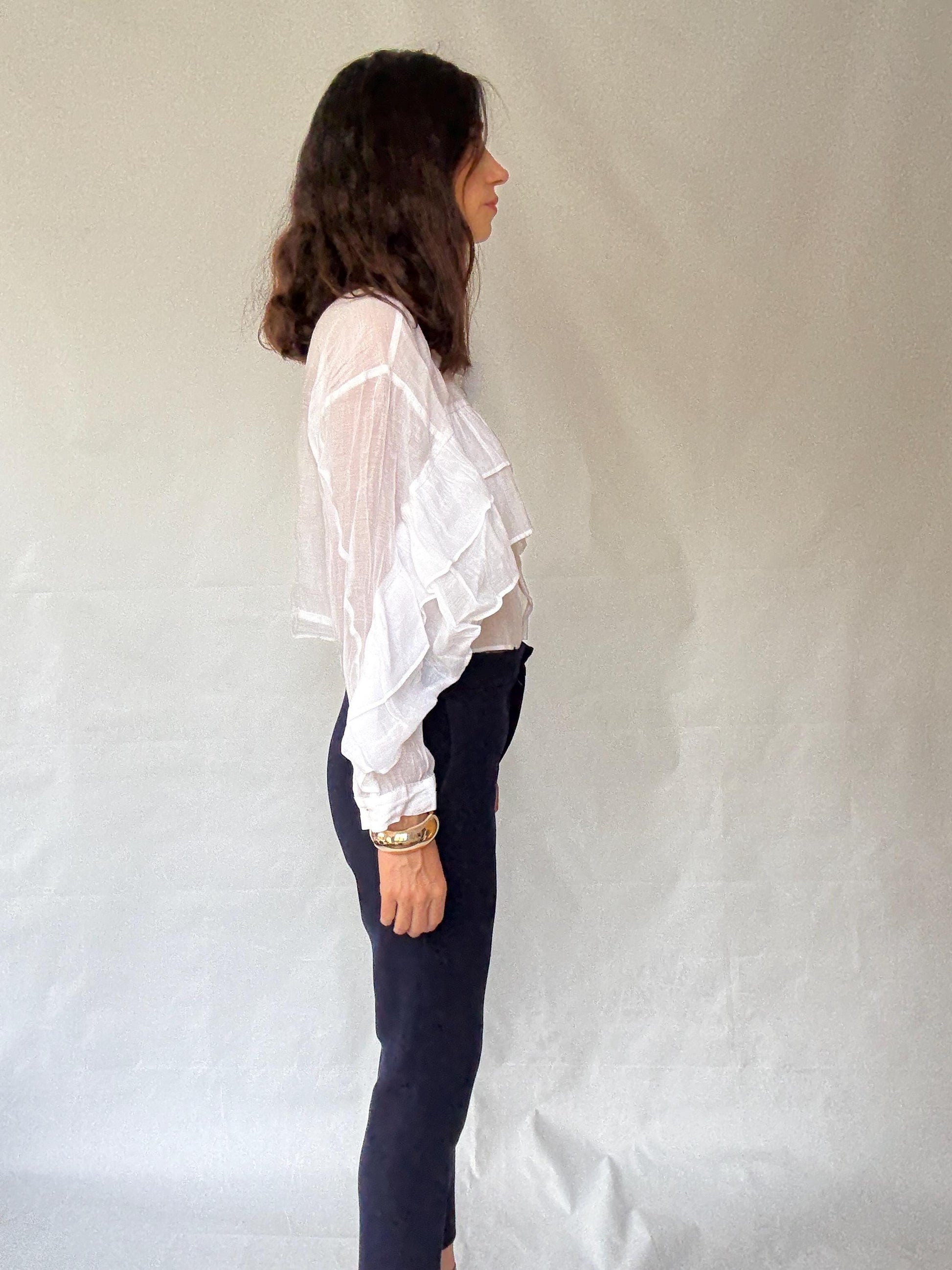 Stylish and Sleek Wool Carolina Herrera Tapered Pants - Minimalist Style Inspired by Victoria Beckham, US Size Small