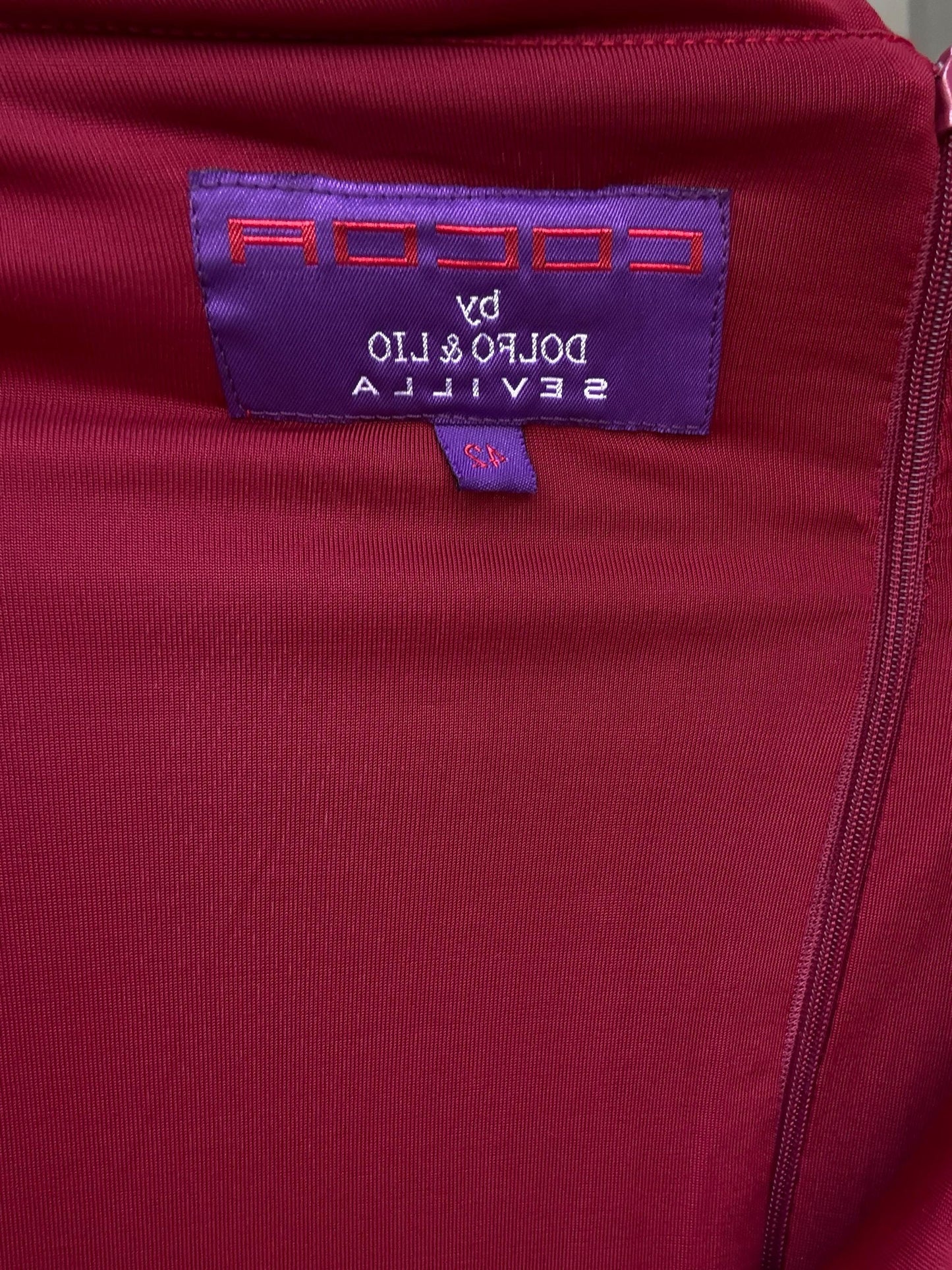 Stylish Red Dress - Stretchy with Back Zipper - Perfect for Romantic Looks - Inspired by Carolyn Bessette-Kennedy - US Size M