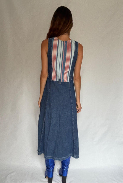 Vintage Chipie Denim Midi Dress — additional view 5