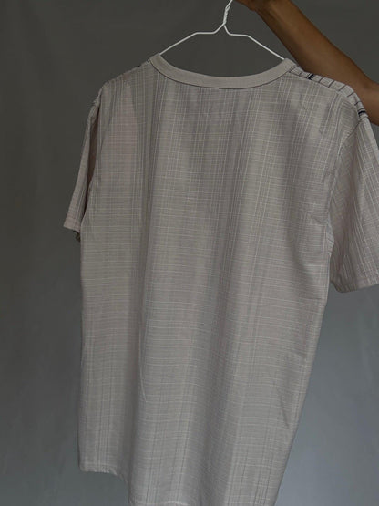 Natural-Toned Striped Cotton Shirt — additional view 11