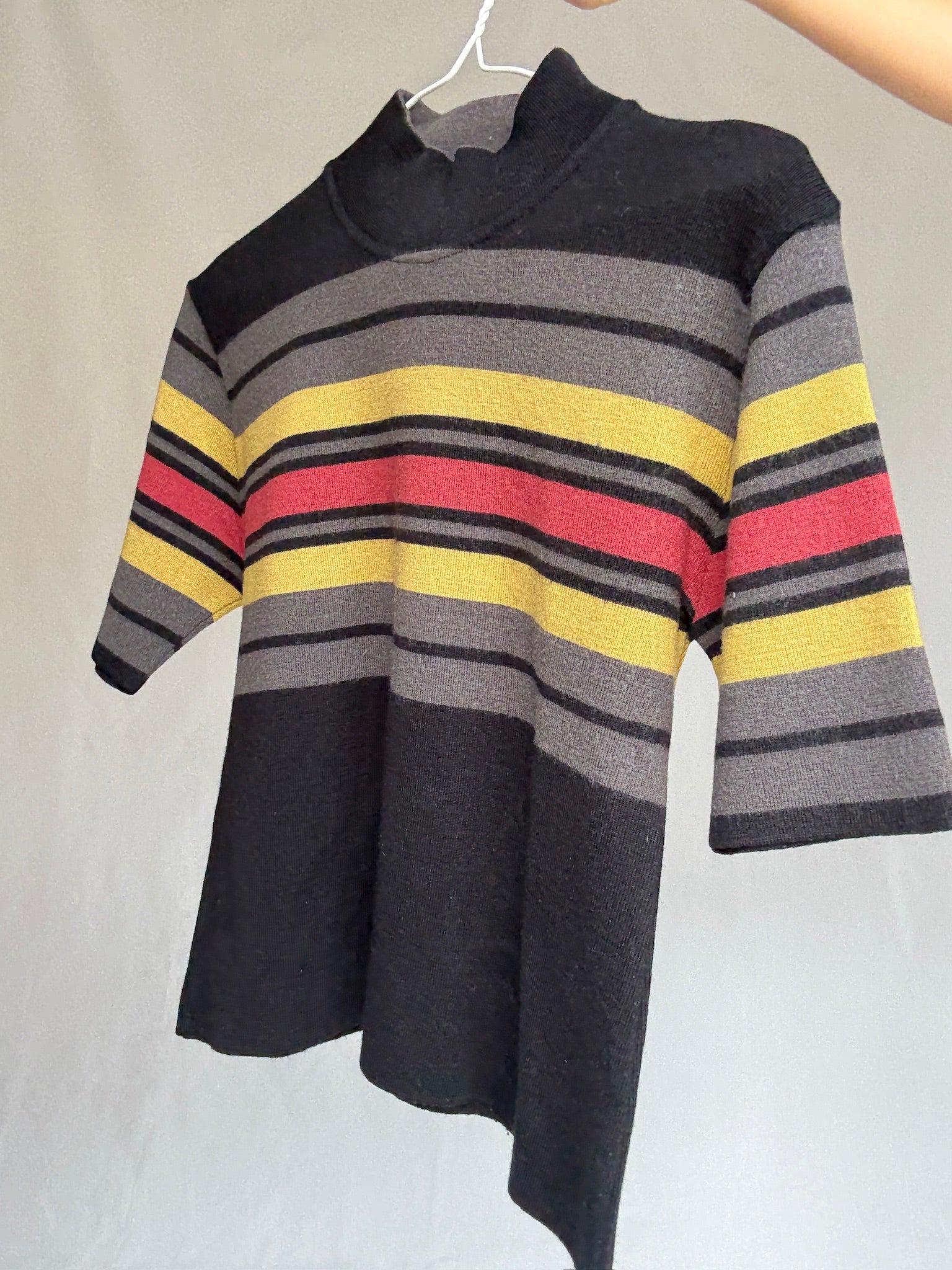 Retro Funnel Neck Merino Knit Tee — additional view 8