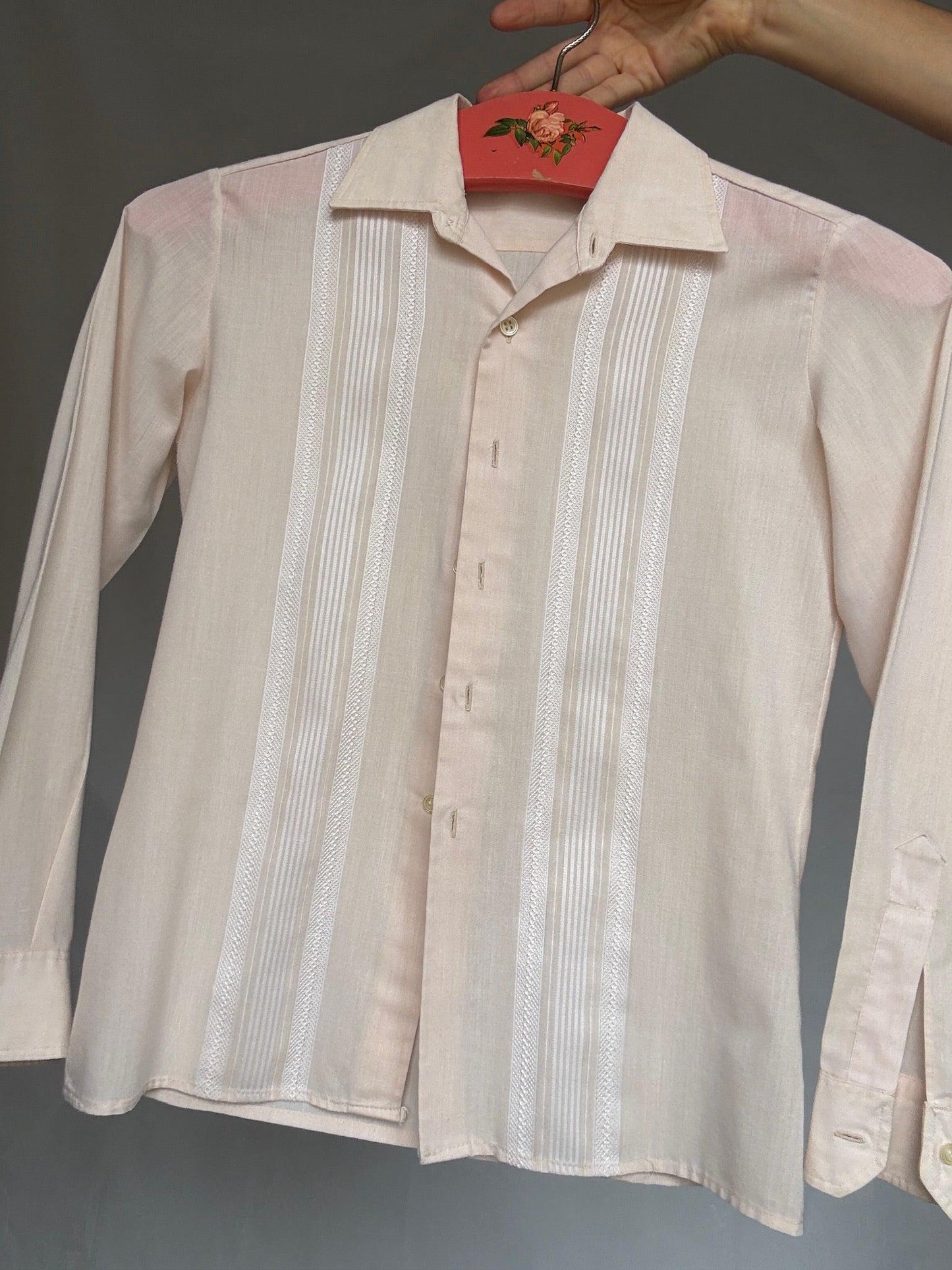 Vintage Cream Blouse with Bone Buttons — additional view 7