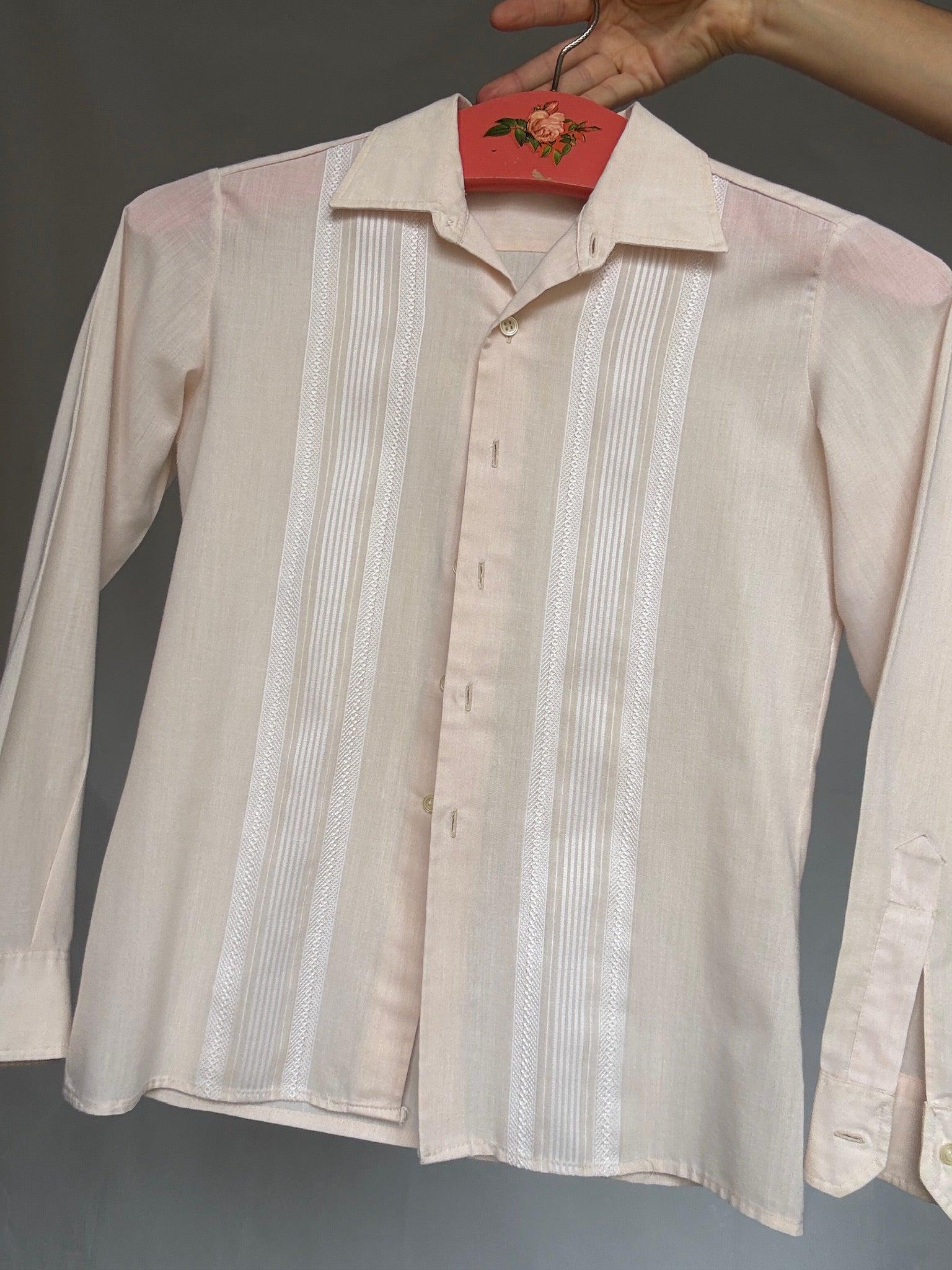 Vintage Cream Blouse with Bone Buttons — additional view 7