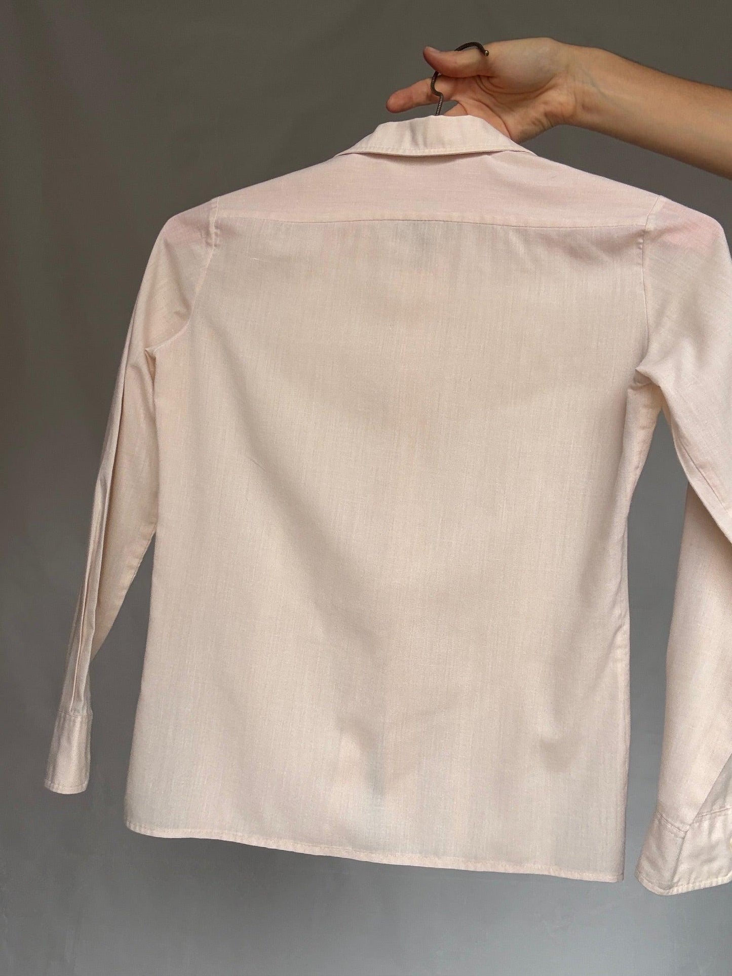 Vintage Cream Blouse with Bone Buttons — additional view 9