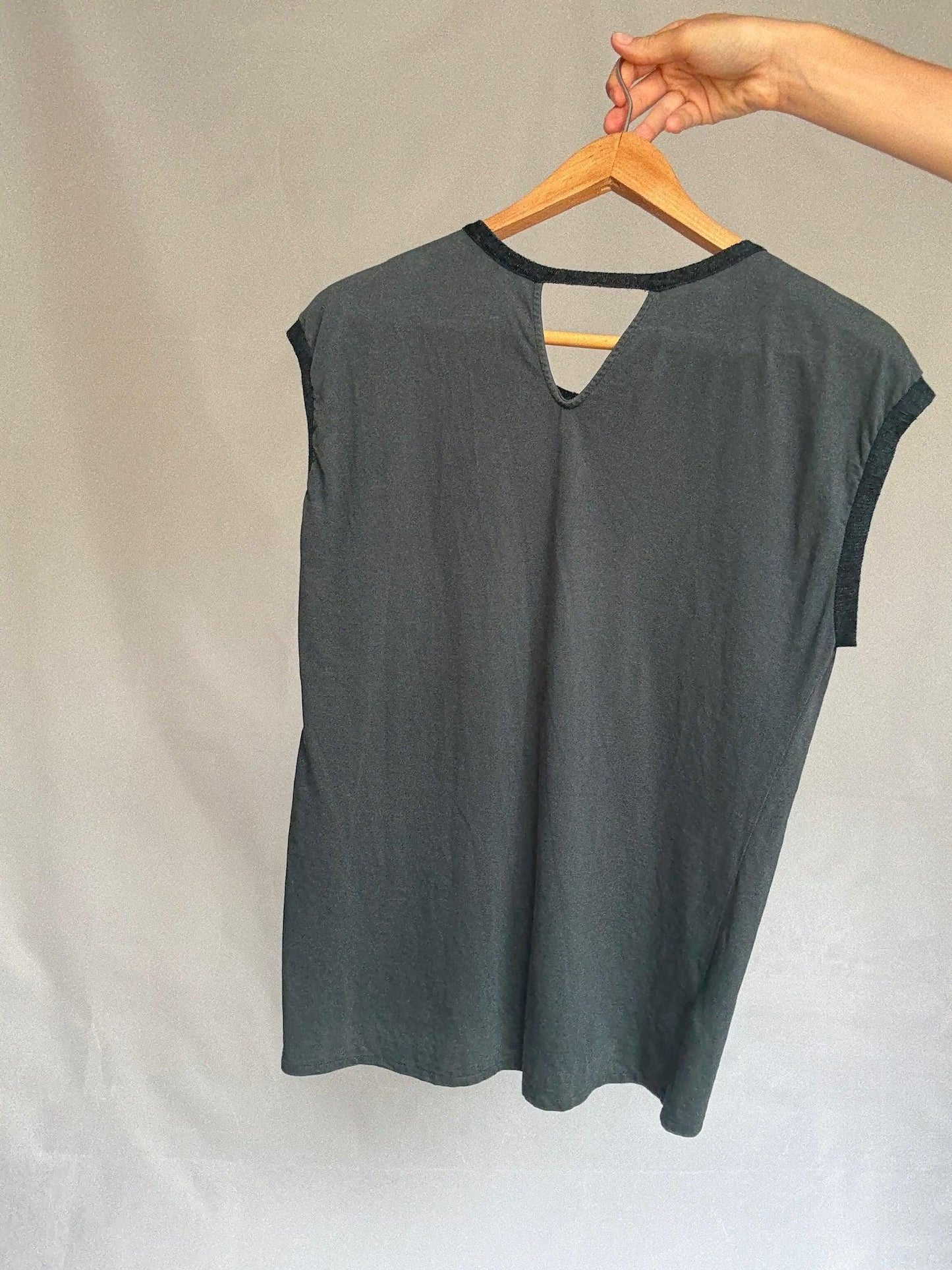 Minimalist Sleeveless Cotton Top in White — additional view 10