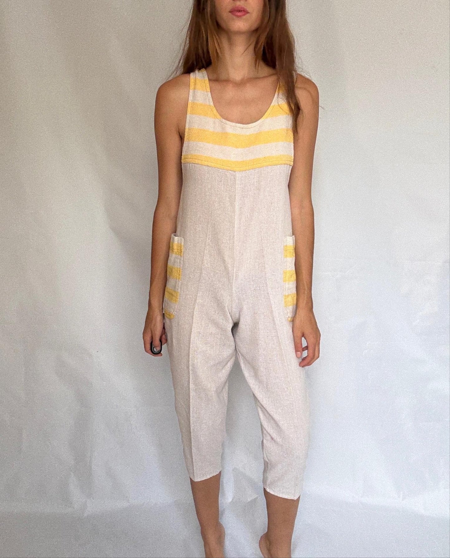 90s Striped Wide-Leg Jumpsuit