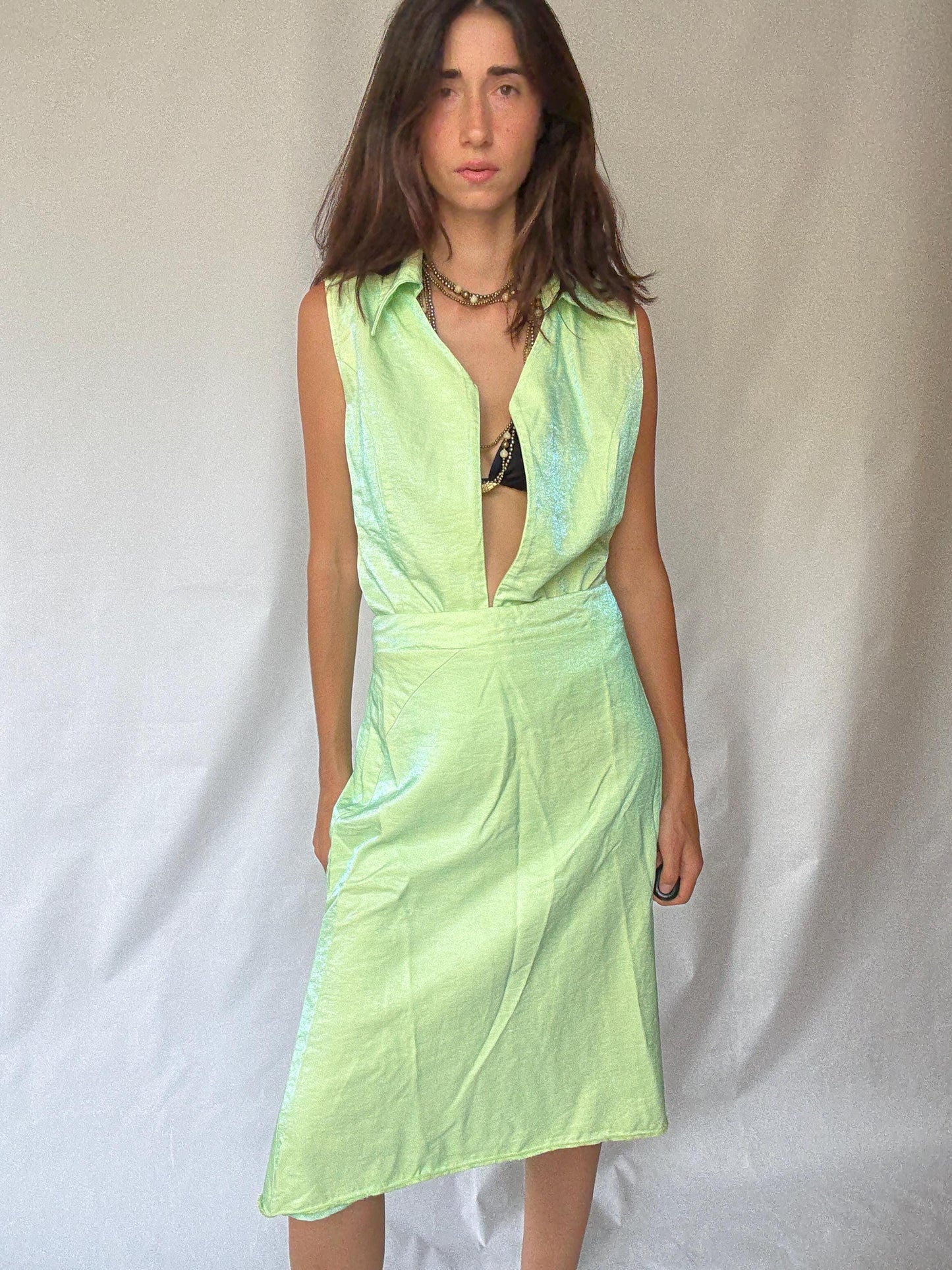 Vintage Green Sparkly 90s Inspired Set