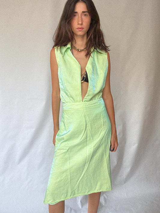 Vintage Green Sparkly 90s Inspired Set