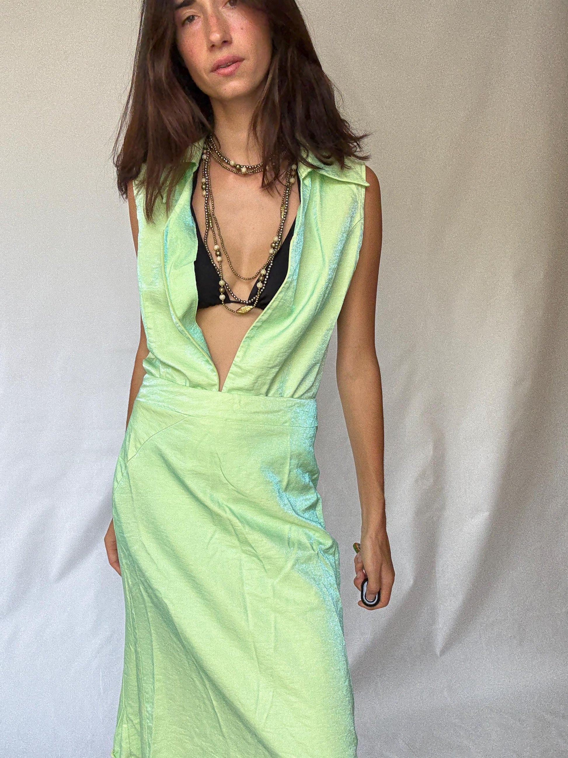 Vintage Green Sparkly 90s Inspired Set — additional view 6
