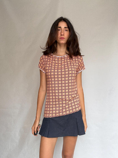 Retro 70s Geometric Blouse by Pedro Del Hierro — additional view 5