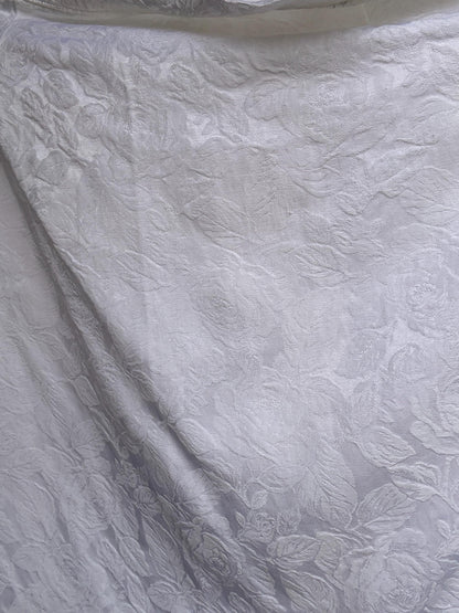 Vintage White Floral Cotton Skirt — additional view 10