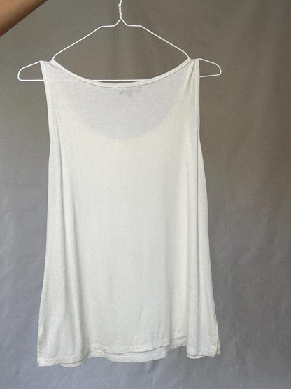 White Cotton Camisole Top — additional view 10