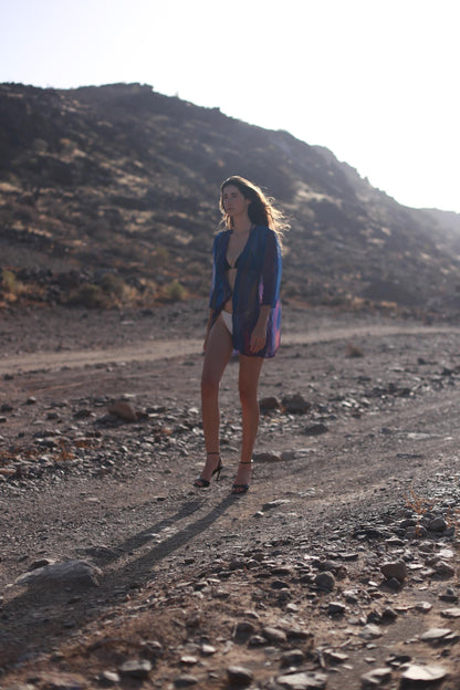 Vintage Sheer Bohemian Beach Cover-Up — additional view 7
