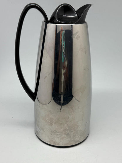 Vintage Aluminum Coffee Thermos — back view