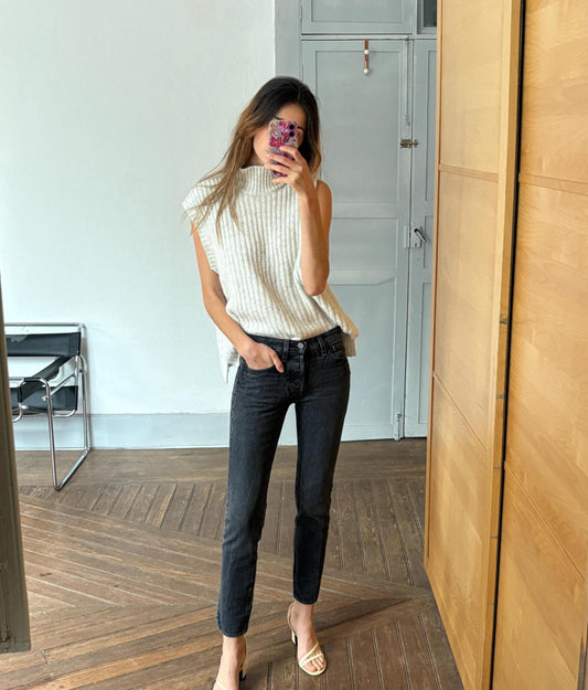 Vintage Levi’s Skinny Jeans – Washed Black / Dark Grey