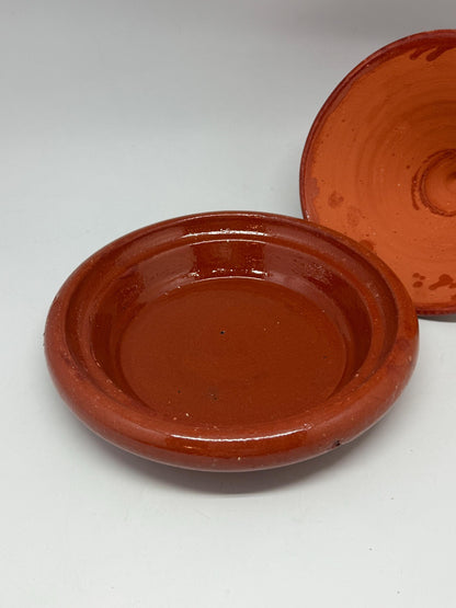 Handmade Moroccan Ceramic Tagine — fabric close-up