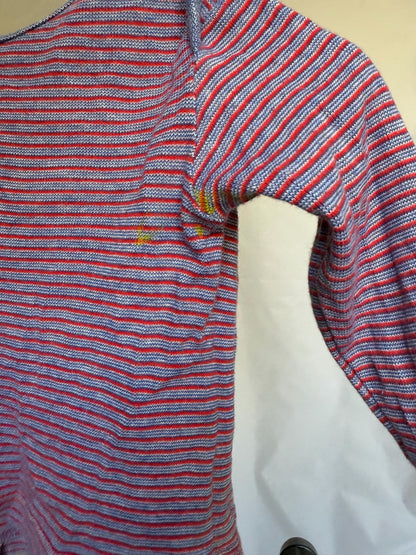 Cosilana Blue Striped Cotton Top for Infants — back view