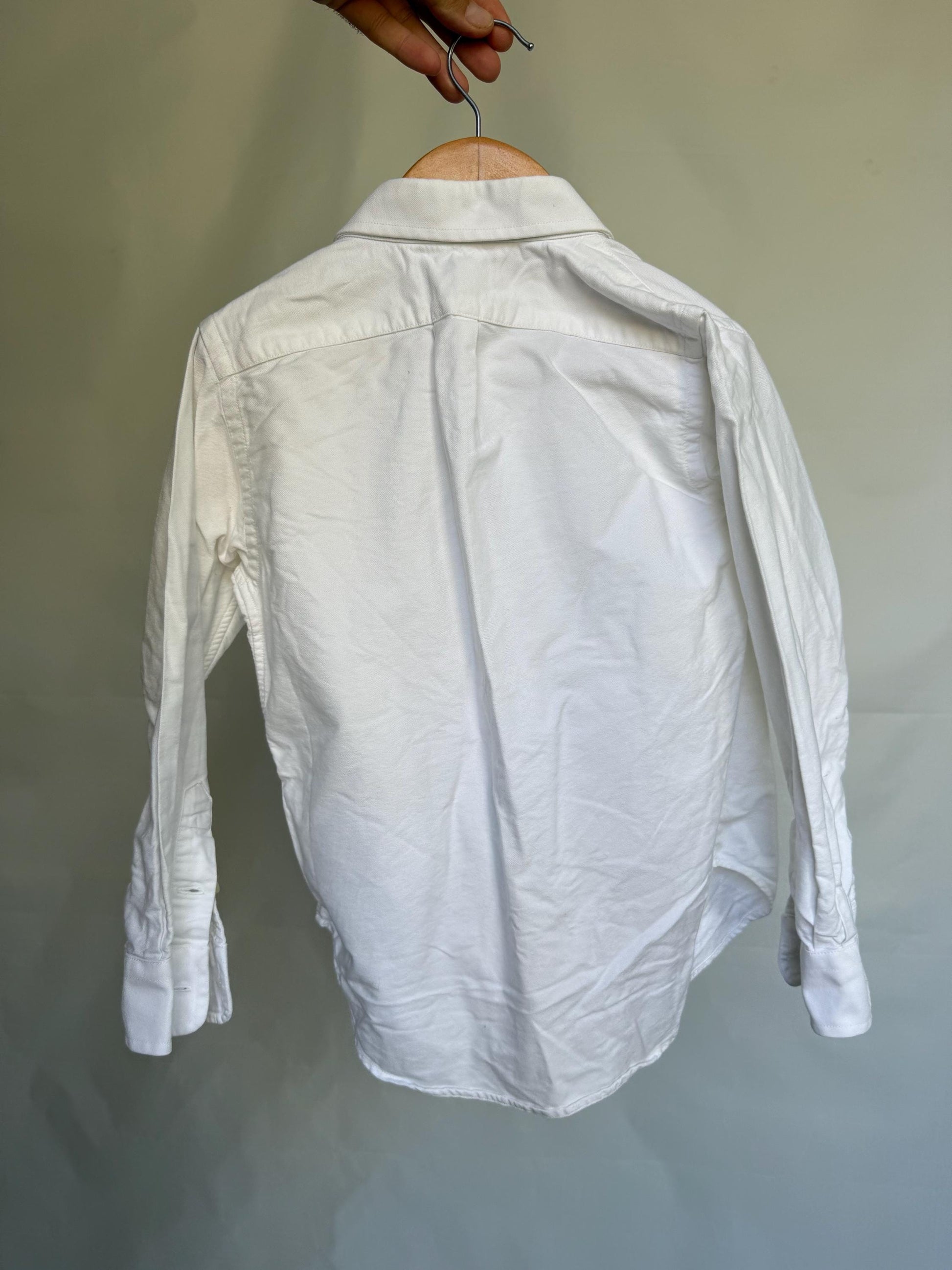 Vintage Polo Ralph Lauren, down shirt, 100% cotton, classic fit, button, down collar, size 5 kids, preppy style