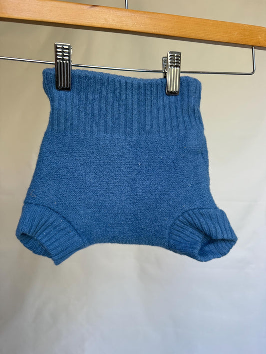 Blue Wool Washable Diaper Pants
