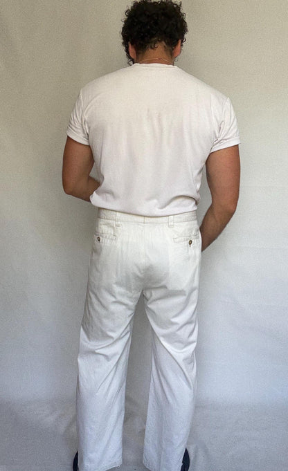 Burberry Cotton High-Waist White Pants — additional view 5