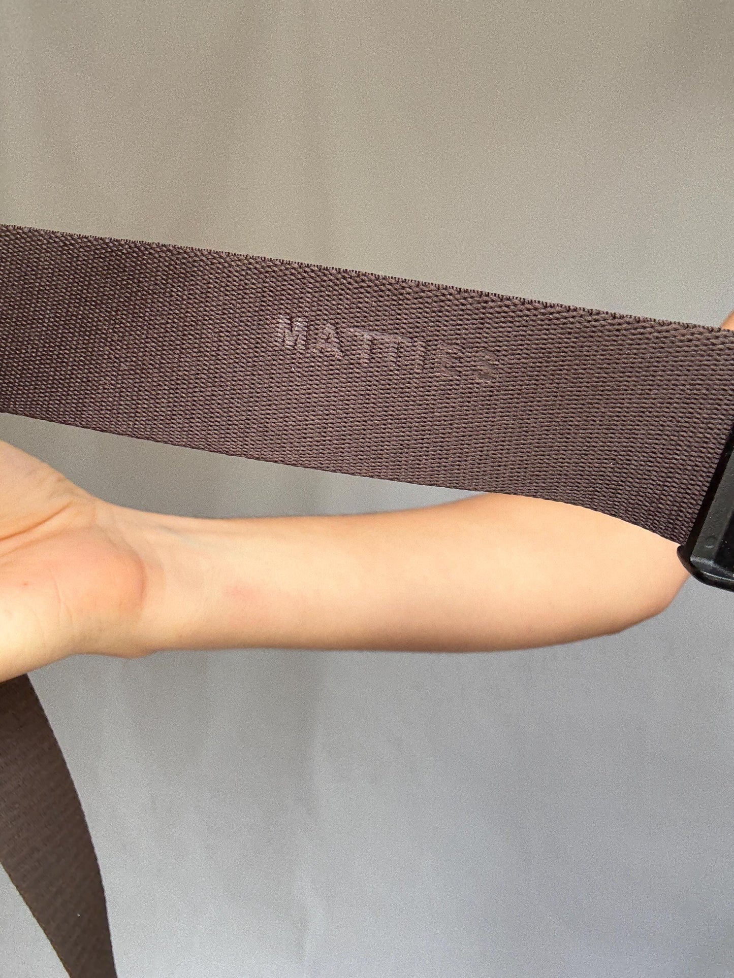 Brown leather crossbody belt bag, adjustable strap, double zip, versatile casual use fanny pack