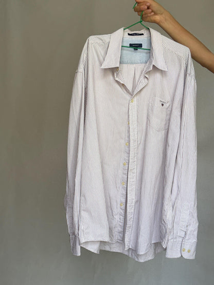 GANT White Pinstripe Cotton Shirt — additional view 8