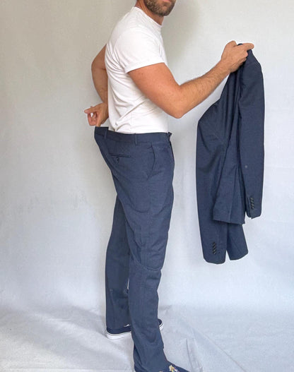 Dark Blue Men's Suit by Purificacion Garcia — additional view 8