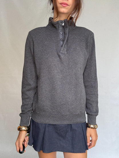 Dark Gray McGregor Cotton Pullover Sweatshirt — additional view 6