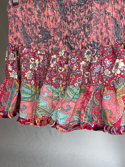 Silk Blend Bohemian Skirt — additional view 9