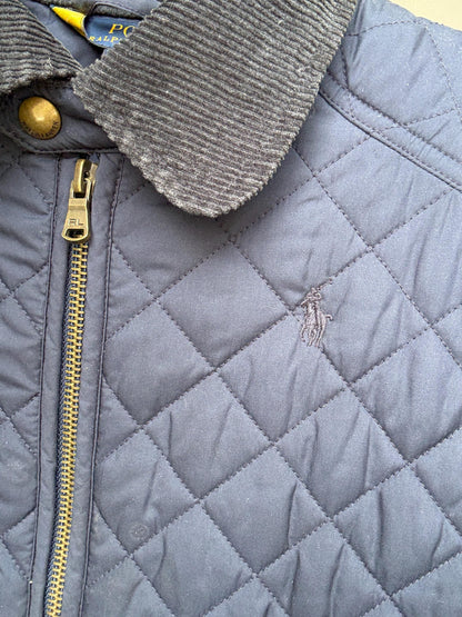 Navy Quilted Jacket for Kids — additional view 6