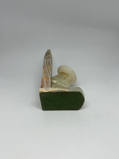 Onyx Marble Bookend in Earthy Tones — additional view 7