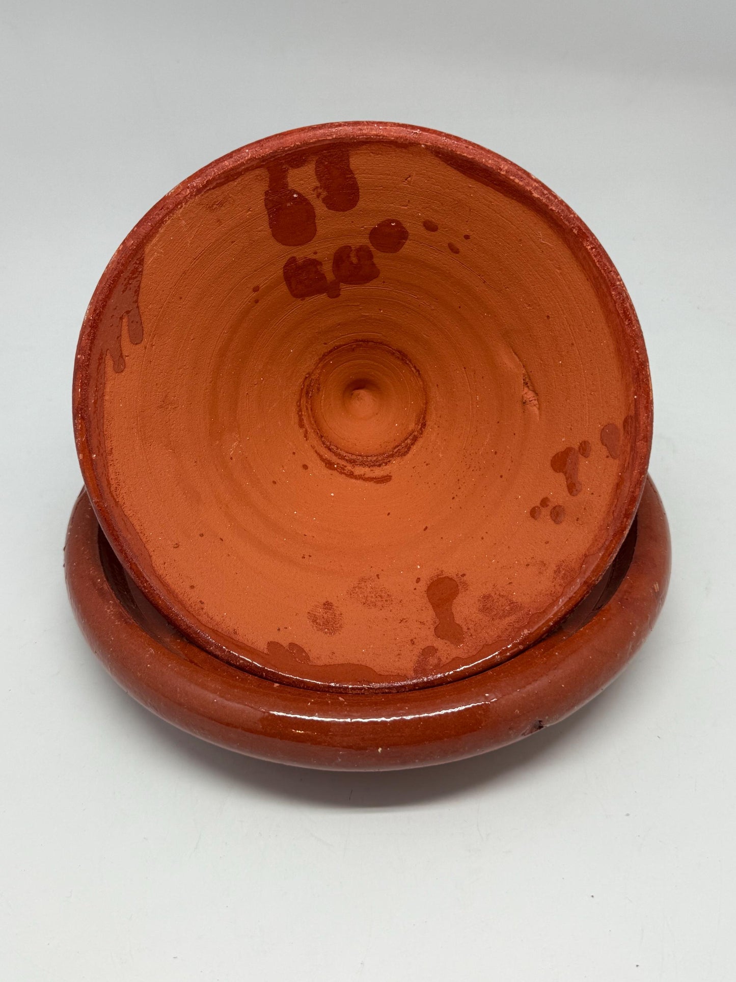 Handmade ceramic tagine, glazed finish, rustic appearance, cottagecore decor, unique kitchenware, Mediterranean charm, moroccan kitchen