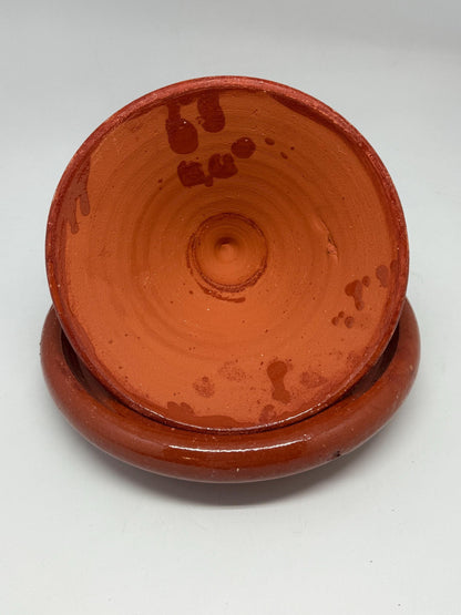 Handmade Moroccan Ceramic Tagine — back view