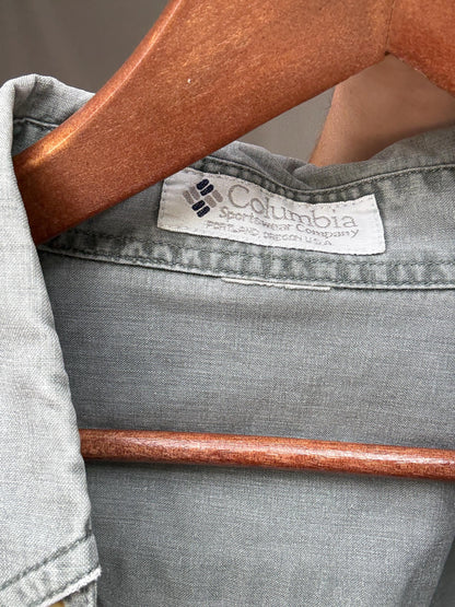 Vintage Light Gray Denim Shirt — additional view 9