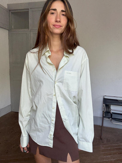 Vintage Light Green Oversized Pierre Cardin Shirt