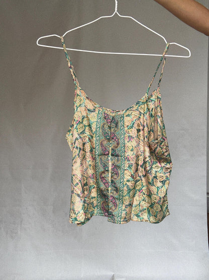Silk Paisley Boho Camisole Top — additional view 8