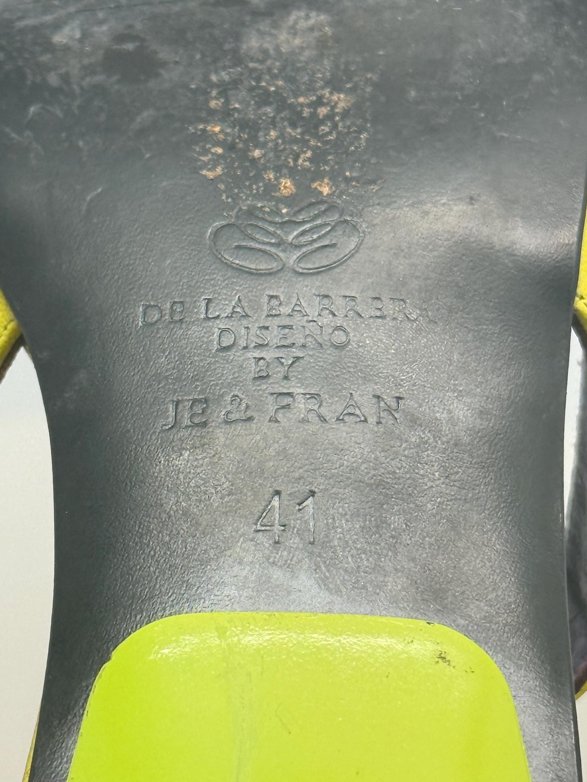 Y2K lime green heels, pointed toe, slingback style, EU 41, retro 2000s Kylie Minogue vibe, party statement shoes