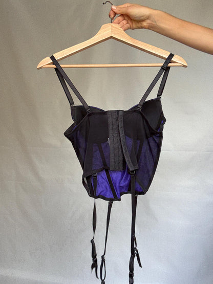 Purple Sparkly Bustier Top - Gothic Nightwear — additional view 10