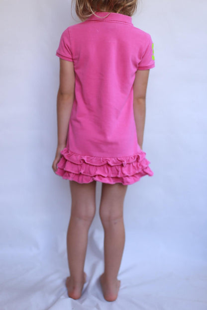 Ralph Lauren Pink Cotton Polo Dress, Preppy Style, US 5
