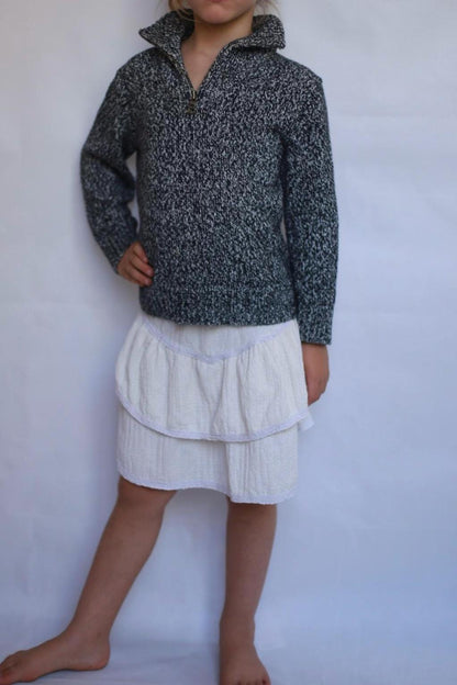 Grey Cotton Sweater, Polo Ralph Lauren, Kids Half Zip