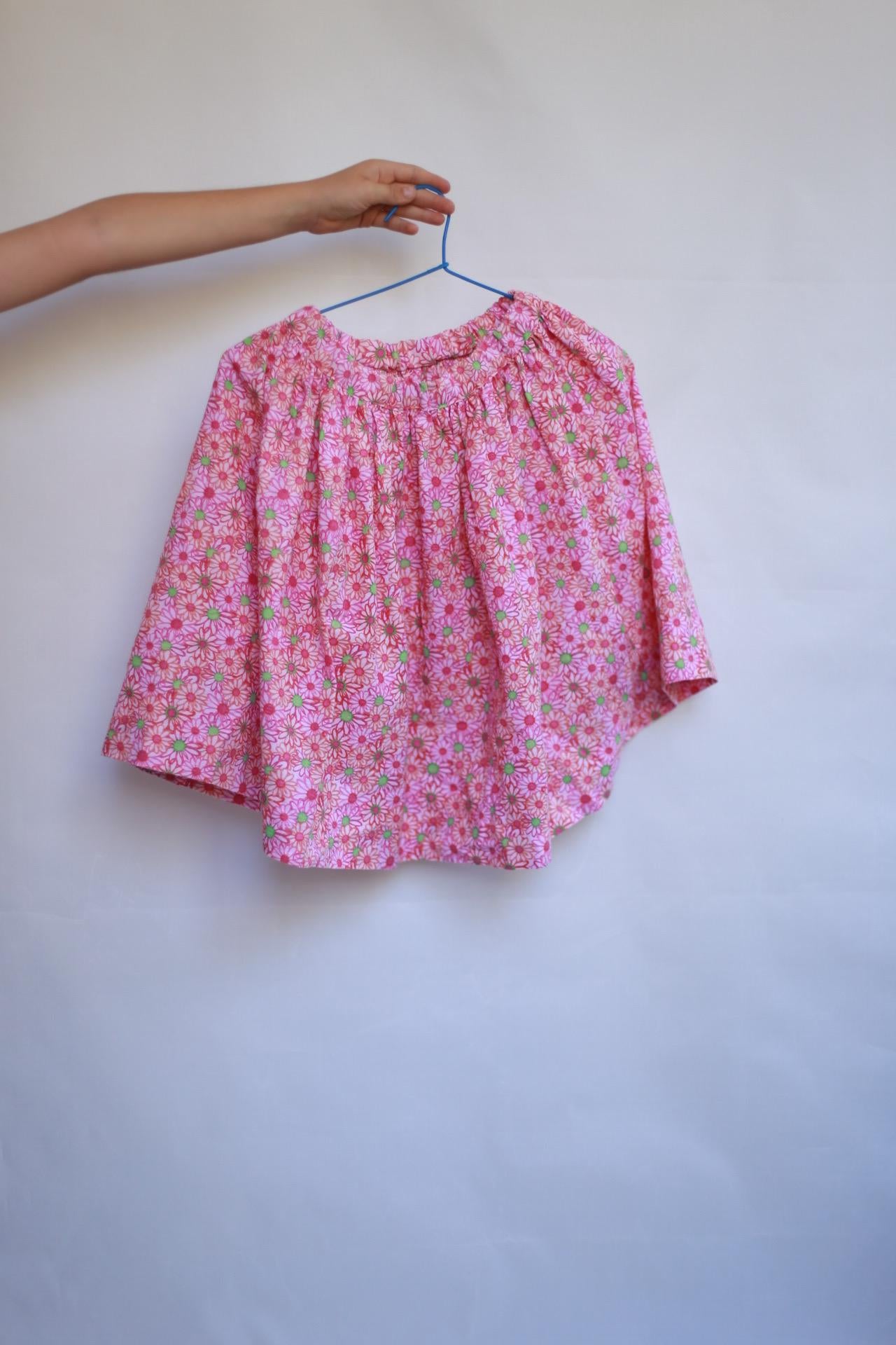 Simonetta Vintage pink floral skirt, playful spring summer wear, Colourful cottagecore aesthetic, Elle Fanning, casual daywear, EU 110