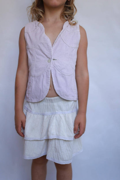 Lavender Corduroy Vest Kids US 6