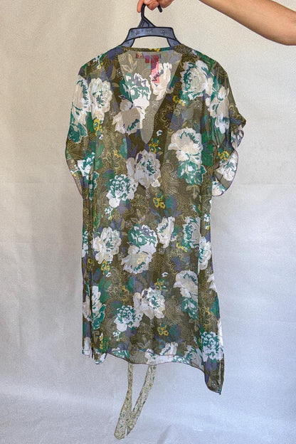 Embroidered Multicolor Floral Mini Dress — additional view 9